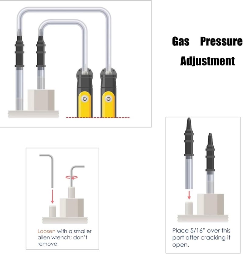 Dpttmlaci Manometer Tube Adapter/Fitting 3/16" to 5/16" for Manometer HVAC Gas Pressure Test 2 Pack (Tube Adapter only) - Image 4